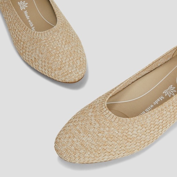 VIVAIA Pointed-Toe Flats Knit Comfortable Everyday Shoes Beige EU/38.5 US/7.5‎ - Picture 4 of 11
